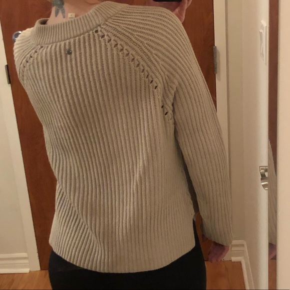 Taupe knit sweater - Picture 5 of 9